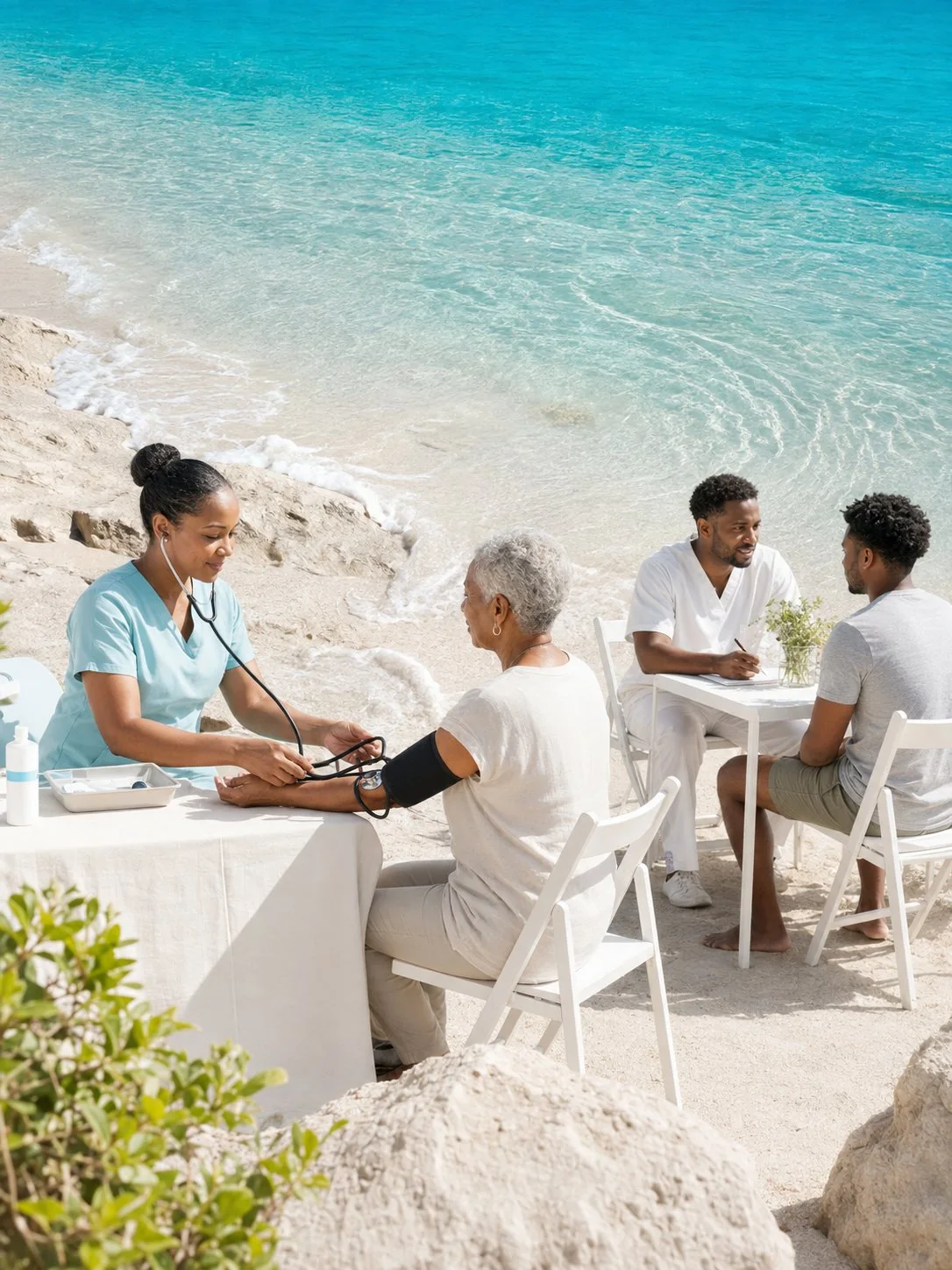 Caribbean coastal setting